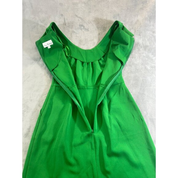 Olivia Matthews Dress Women's 4P Green cocktail dress w/cap sleeve missing Belt - Picture 11 of 12